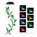 Wodoodporny kurant wiatrowy LED Solar Hummingbird Garden